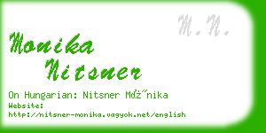 monika nitsner business card